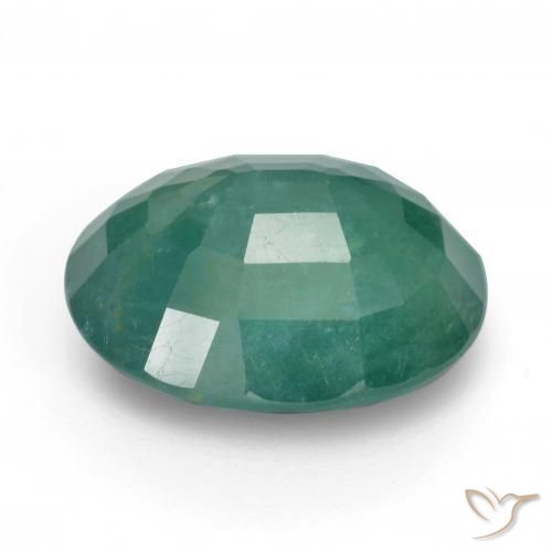 Grandidiérite Bleu verdâtre naturelle ovale, 8.66 ct, I1