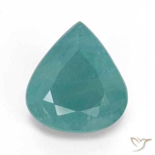 Grandidiérite Bleu foncé Vert naturelle En forme de poire, 7.09 ct, I1