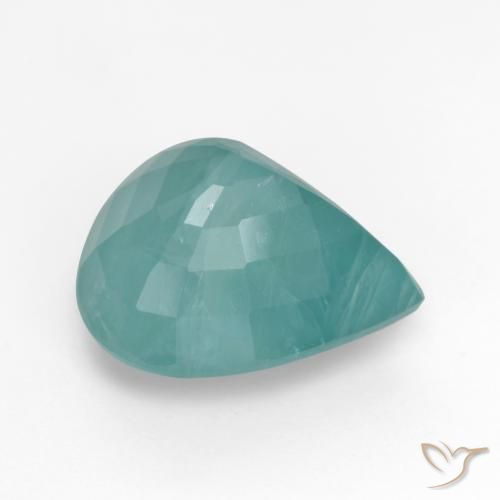 Grandidiérite Bleu foncé Vert naturelle En forme de poire, 7.09 ct, I1