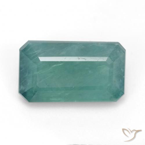 5.94ct Naturel Turquoise Grandidierite, Taille émeraude, SI-I1