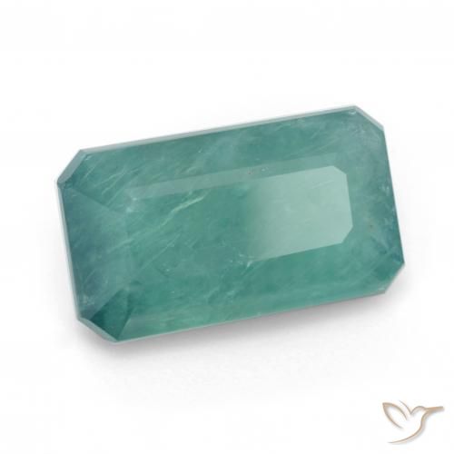 Grandidiérite Turquoise naturelle Octogone / coupe Émeraude, 5.94 ct, SI-I1