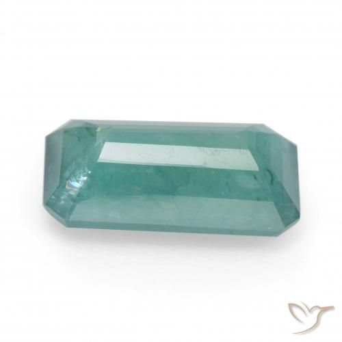 Grandidiérite Turquoise naturelle Octogone / coupe Émeraude, 5.94 ct, SI-I1
