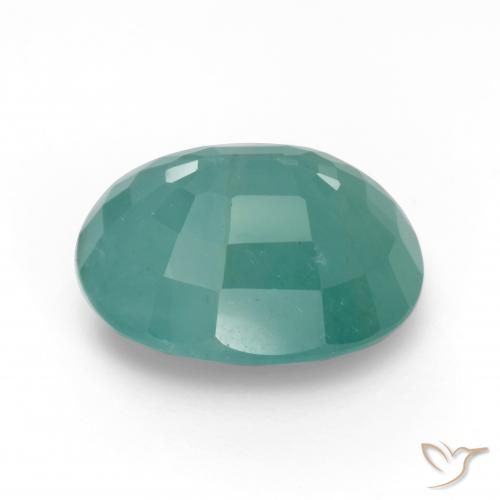 Grandidiérite Vert mousse de mer naturelle ovale, 6.01 ct, SI-I1