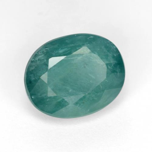 Grandidiérite bleu vert foncé naturelle coupe ovale, 5,05 ct, SI-I1