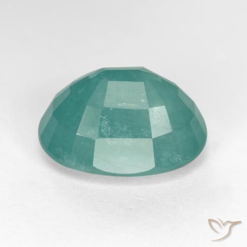 Grandidiérite Vert bleu naturelle ovale, 6.32 ct, SI-I1