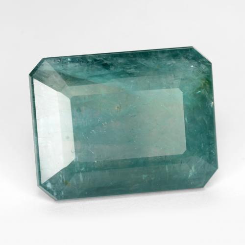 Grandidiérite Bleu foncé Vert naturelle Taille émeraude, 9.79 ct, SI-I1