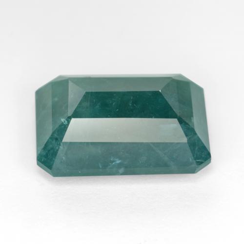 Grandidiérite Bleu foncé Vert naturelle Taille émeraude, 9.79 ct, SI-I1