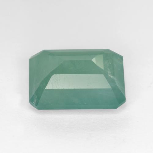 Grandidiérite Turquoise naturelle Taille émeraude, 4.03 ct, SI-I1