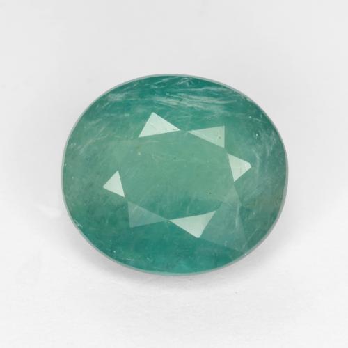 Grandidiérite Vert bleu naturelle Coupe ovale, 3.45 ct, SI-I1