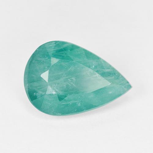 Grandidiérite turquoise naturelle en forme de poire, 4,43 ct, SI-I1