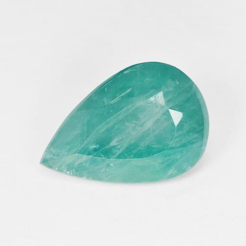 Grandidiérite turquoise naturelle en forme de poire, 4,43 ct, SI-I1