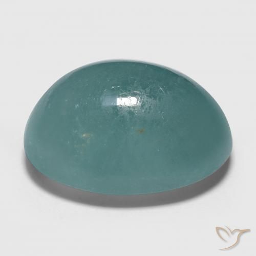 Grandidiérite Turquoise naturelle ovale, 17.66 ct, Translucide