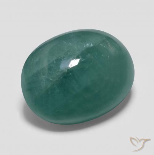 Grandidiérite Bleu verdâtre naturelle ovale, 14.47 ct, Translucide