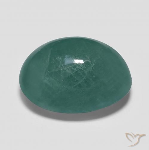 Grandidiérite Bleu verdâtre naturelle ovale, 14.47 ct, Translucide