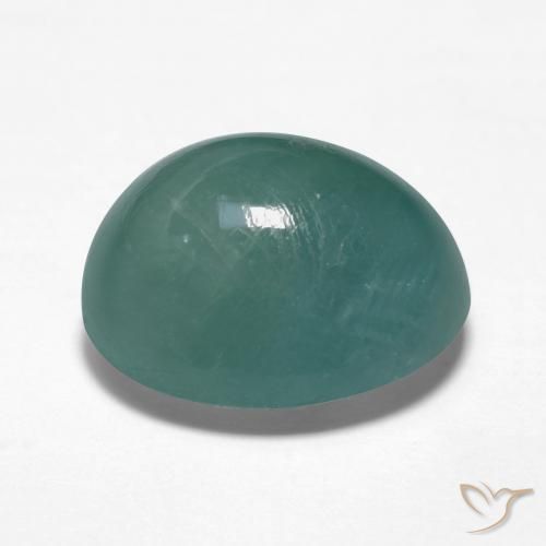 Grandidiérite Bleu verdâtre naturelle ovale, 8.54 ct, Translucide
