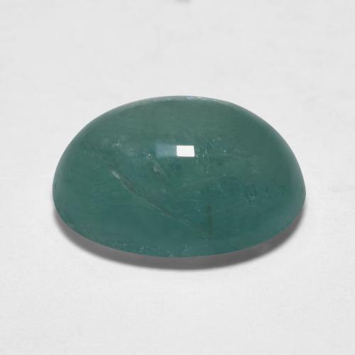 Grandidiérite Turquoise naturelle Coupe ovale, 7.44 ct, Translucide