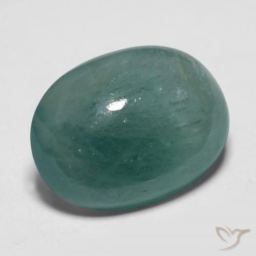 Grandidiérite Bleu verdâtre naturelle ovale, 12.29 ct, Translucide