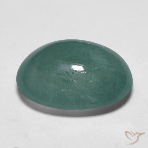 Grandidiérite Bleu verdâtre naturelle ovale, 12.29 ct, Translucide