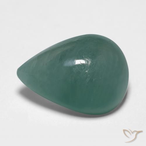 9.07ct Naturel Bleu verdâtre Grandidierite, En forme de poire, Translucide