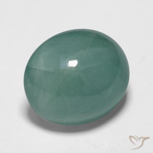 Grandidiérite Bleu verdâtre naturelle ovale, 10.64 ct, Translucide