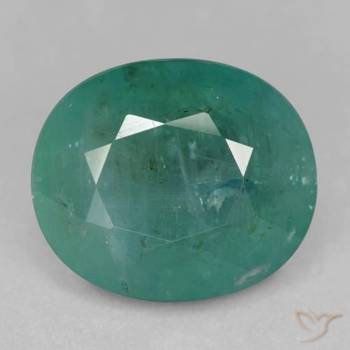 12.41ct Naturel Vert bleu Grandidierite, ovale, SI-I1