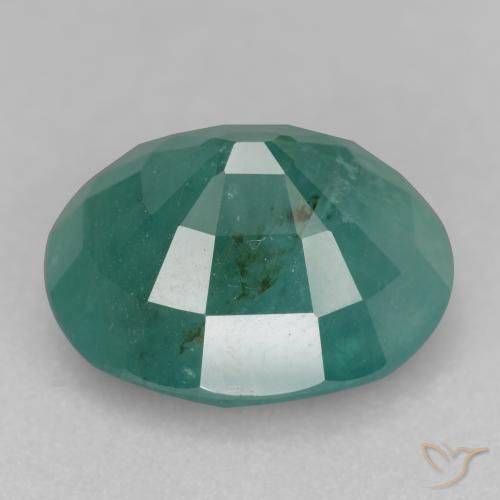 Grandidiérite Vert bleu naturelle ovale, 12.41 ct, SI-I1