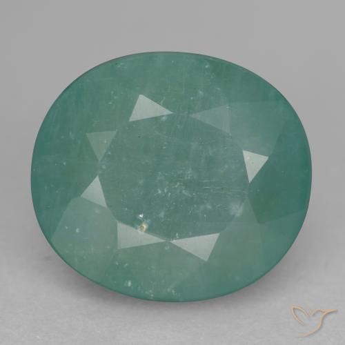 11.37ct Naturel Bleu vert léger Grandidierite, ovale, SI-I1