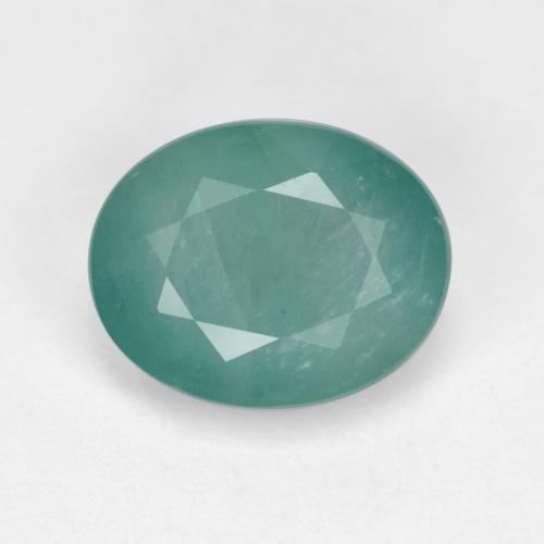 Grandidiérite Turquoise naturelle Coupe ovale, 2.79 ct, VS-SI