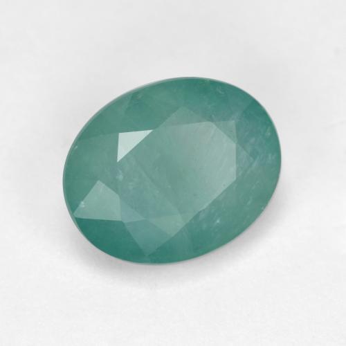 Grandidiérite Turquoise naturelle Coupe ovale, 2.79 ct, VS-SI