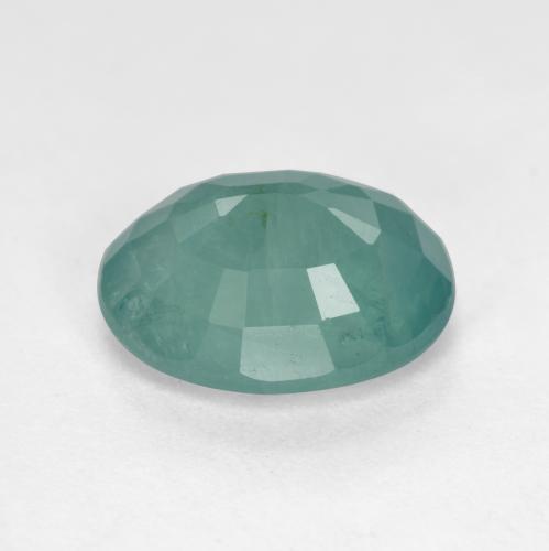 Grandidiérite Turquoise naturelle Coupe ovale, 2.79 ct, VS-SI