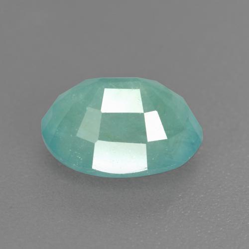 Grandidiérite vert bleuâtre naturelle coupe ovale, 1,58 ct, SI