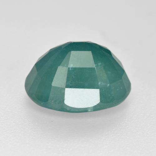 Grandidiérite turquoise profond naturelle coupe ovale, 3,39 ct, VS-SI