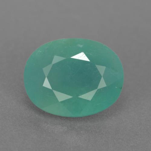 Grandidiérite Vert bleuté moyen naturelle Coupe ovale, 2.87 ct, VS-SI
