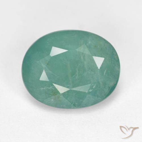 3.57ct Naturel Vert bleuté moyen Grandidierite, ovale, VS-SI