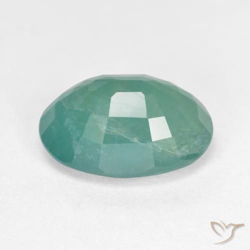 Grandidiérite Vert bleuté moyen naturelle ovale, 3.57 ct, VS-SI