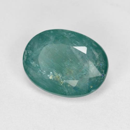 Grandidiérite turquoise naturelle coupe ovale, 1,87 ct, SI