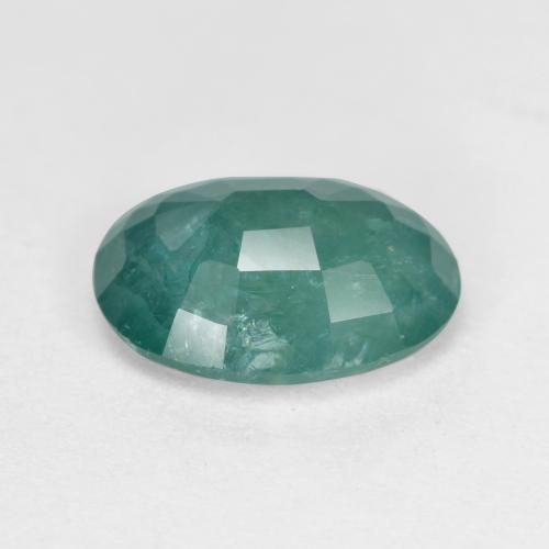 Grandidiérite turquoise naturelle coupe ovale, 1,87 ct, SI