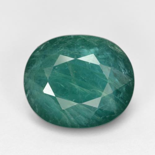 Grandidiérite Turquoise profond naturelle Coupe ovale, 5.04 ct, VS-SI