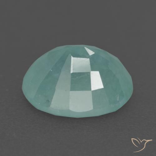 Grandidiérite Vert clair bleuâtre naturelle ovale, 3.51 ct, VS-SI