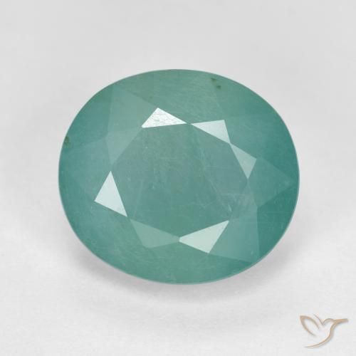 4.97ct Naturel Bleu vert léger Grandidierite, ovale, SI