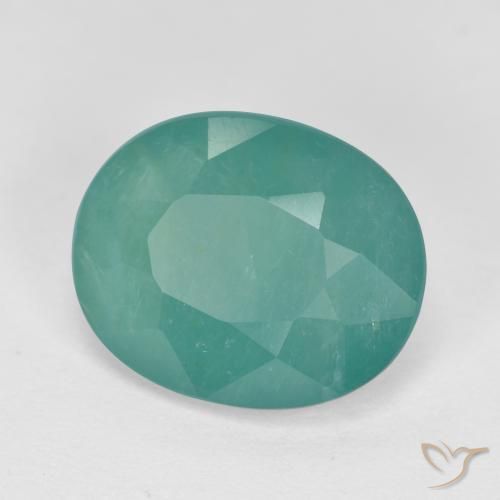 Grandidiérite Turquoise naturelle ovale, 4.31 ct, SI