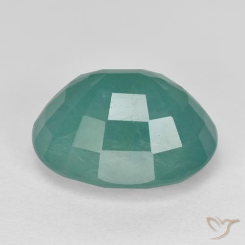 Grandidiérite Ton vert et bleu naturelle ovale, 4.83 ct, SI