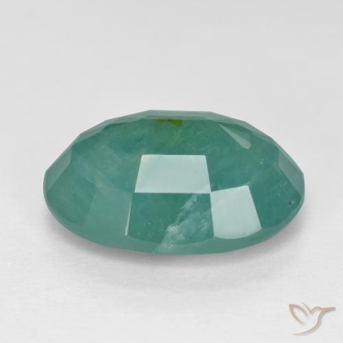 Grandidiérite Ton vert et bleu naturelle ovale, 3.56 ct, SI