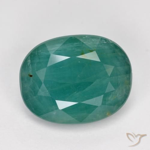 4.60ct Naturel Bleu vert foncé Grandidierite, ovale, SI