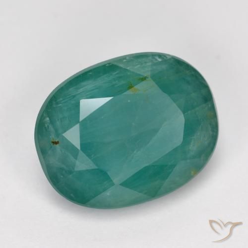 Grandidiérite Bleu vert foncé naturelle ovale, 4.60 ct, SI