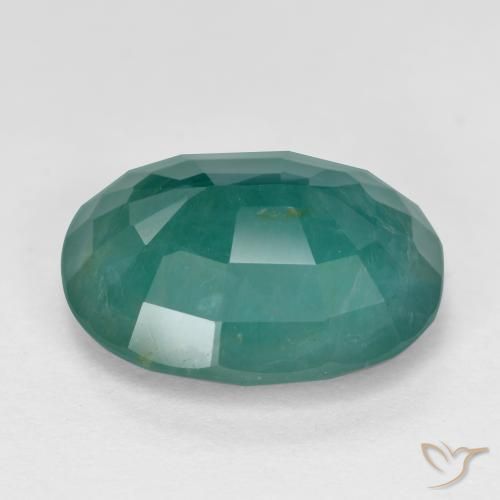 Grandidiérite Bleu vert foncé naturelle ovale, 4.60 ct, SI