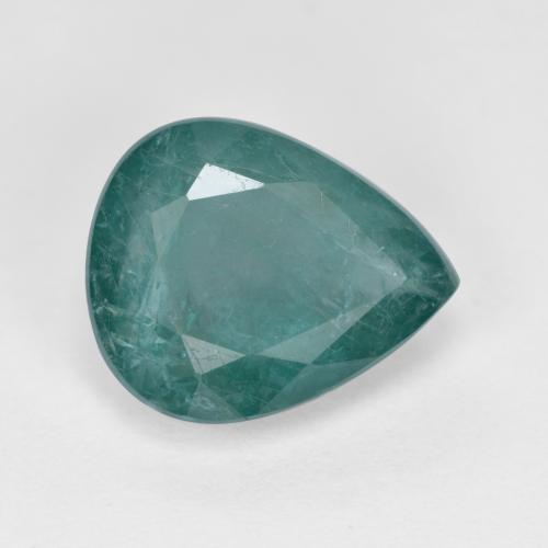 Grandidiérite Bleu vert foncé naturelle En forme de poire, 3.42 ct, SI