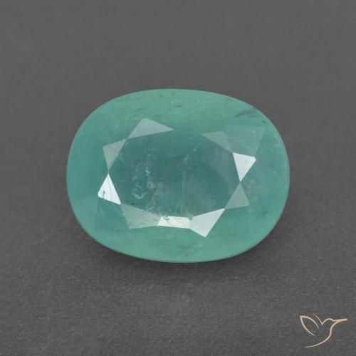 2.29ct Naturel Vert mousse de mer Grandidiérite, ovale, SI