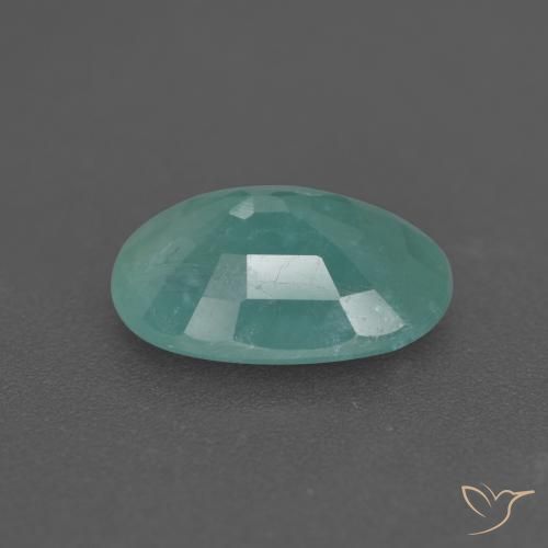 Grandidiérite Bleu verdâtre naturelle ovale, 2.64 ct, SI
