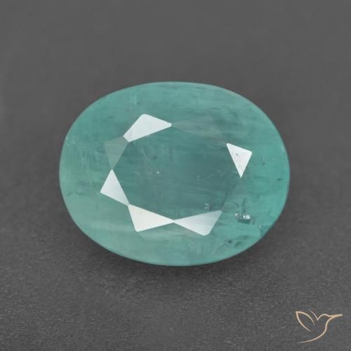 3.39ct Naturel Turquoise Grandidierite, ovale, VS-SI